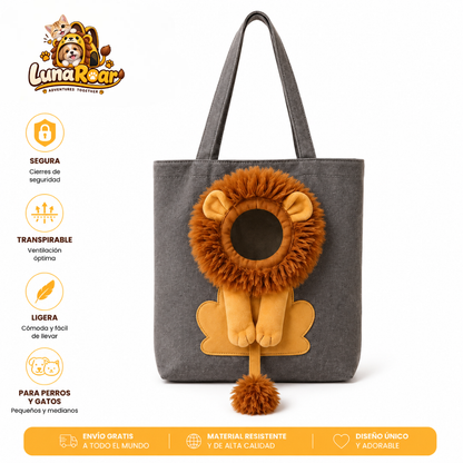 Bolso Transportín para Mascotas Transpirable, Cómodo y Ligero